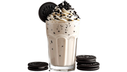 Oreo Shake PNG, Transparent Background, Cookies and Cream Shake, Chocolate Oreo Milkshake, Cold Drink Glass, Creamy Oreo Smoothie, Ice Cream Shake, Dessert Drink Illustration, Oreo Beverage PNG