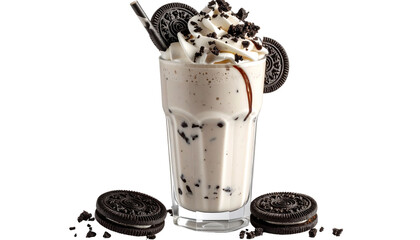 Oreo Shake PNG, Transparent Background, Cookies and Cream Shake, Chocolate Oreo Milkshake, Cold Drink Glass, Creamy Oreo Smoothie, Ice Cream Shake, Dessert Drink Illustration, Oreo Beverage PNG