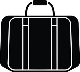 Travel organizer silhouette vector art illustration