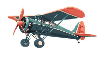 Vintage airplane illustration