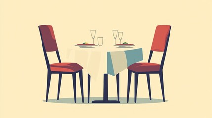 Restaurant table setting