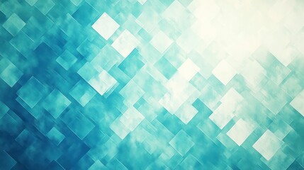 Abstract teal and white geometric background
