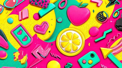 colorful summer themed background
