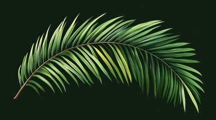 Obraz premium Tropical palm leaf isolated