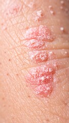 Fototapeta premium Close-up skin lesions, rough texture