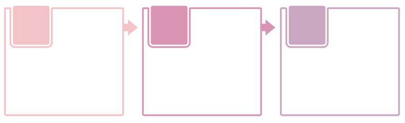 Infographic template with numbers 3 option 