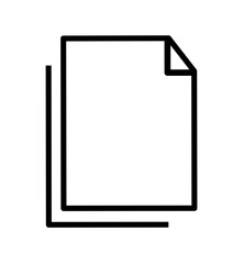 copy icon vector on white background