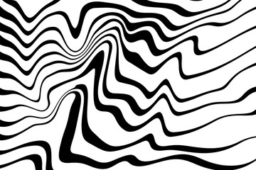Abstract black on white lines, streaks minimalistic background 