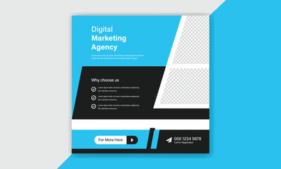 Digital marketing Banner, Social media post design. Web banner template.