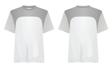 Two colors t shirt. vector illustration