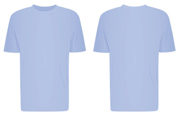 Blue  t shirt. vector illustration	