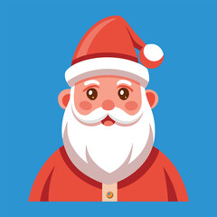 Santa claus vector icon design illustration