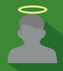 Glory saint shine icon. vector	