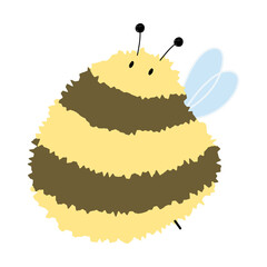 Bee Single 16 cute, PNG illustration.