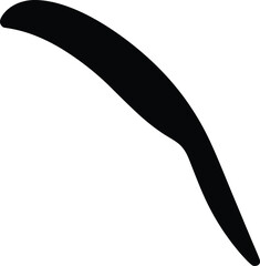 Boomerang Silhouette Vector Art Illustration