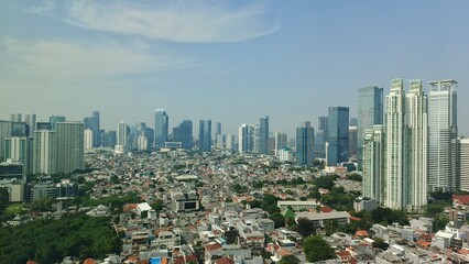 Jakarta, Indonesia &ndash; September 15, 2025: A cityscape view of Indonesia capital city Jakarta