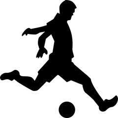 Soccer Player Silhouette