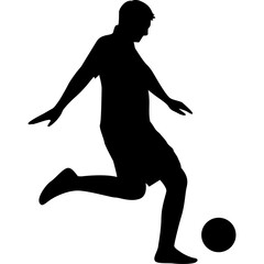 Soccer Player Silhouette