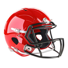 Helmet football, white isolated background