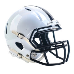 Helmet football, white isolated background