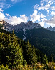 Fototapeta premium Mountain Scenery in the Alps.