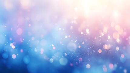 Abstract photo of cool blue and purple bokeh light blur, out of focus festive lights