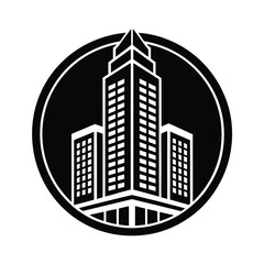 Fototapeta premium Office Building Skyscraper Icon
