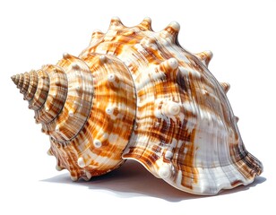 Fototapeta premium Beautiful Spiral Seashell.