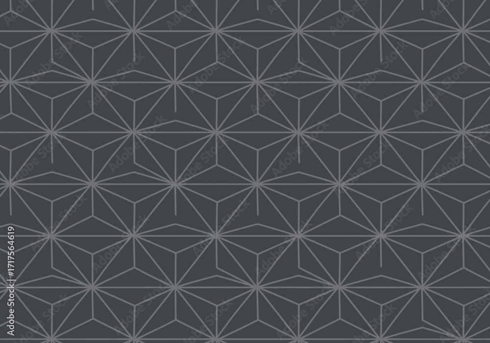 Aufkleber abstract geometric pattern with triangles and lines on dark grey background, concept for textile des