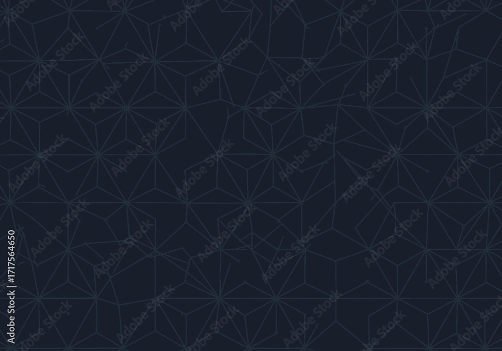 Poster subtle, dark blue geometrical pattern with thin lines creates a complex, modern backdrop, concept fo