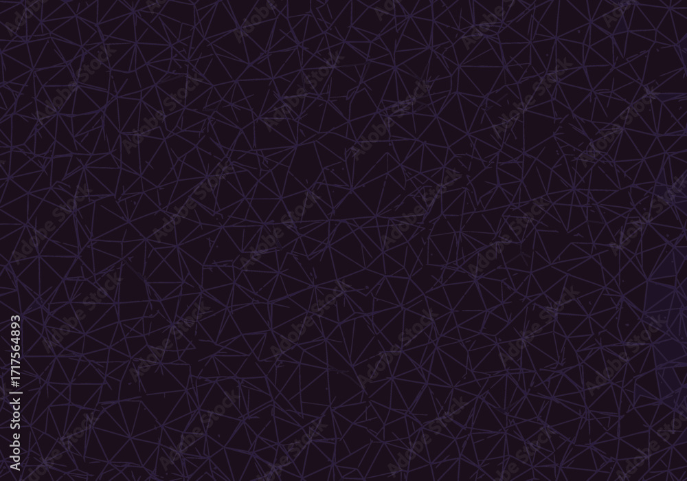 Poster dark purple abstract background with intersecting lines creating a geometric pattern, concept for di