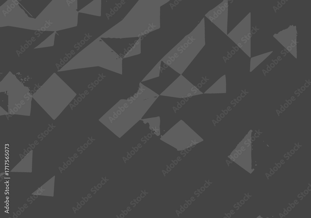 Poster abstract gray geometric pattern with triangles and squares creating a dynamic texture, concept for m