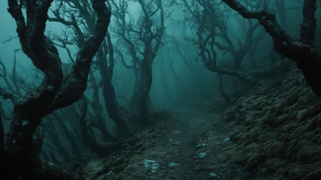 Misty forest path (1)