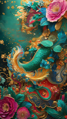 chinese dragon statue