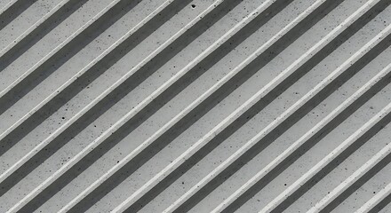 Abstract Diagonal Lines Pattern in Gray Concrete Surface.
