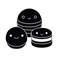 pastel macaron shaped soft plush toys set