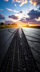 Sunset Road Trip Adventure.