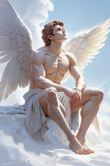 angel with heart