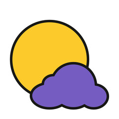 Moon From Halloween Icon And Illustration