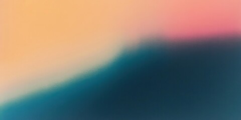 Abstract gradient background with soft blend of pastel blue, peach and pink colors. Modern minimal texture design suitable for creative projects and digital templates.