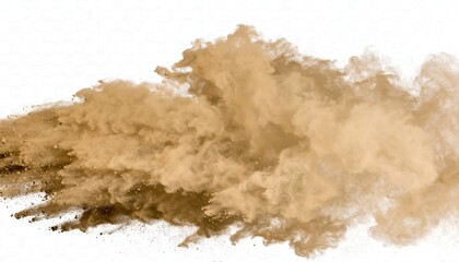 Brown dust cloud explosion