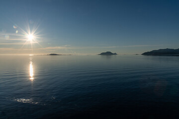 Abfahrt vom Hafen in Tromsø