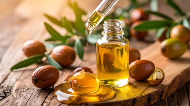 Organic Shea Butter Oil Dropper Bottle Natural Product