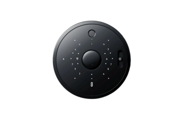 Modern Smart Lock Featuring Adjustable Security Settings on white background