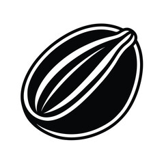 pistachio icon cartoon style