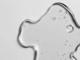 drop of water on white background
