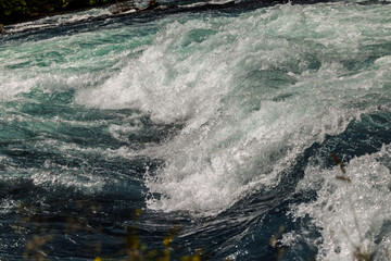 The threshold of the mountain river.
