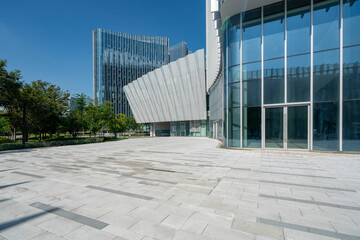 Fototapeta premium The squares and office buildings in the business district, Chongqing, China