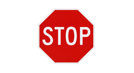 Stop sign, octagon, red, white, safety, caution, warning, traffic, road, transportation, symbol, design, graphic, element, illustration, signage, regulatory sign, street, highway, alert, danger,