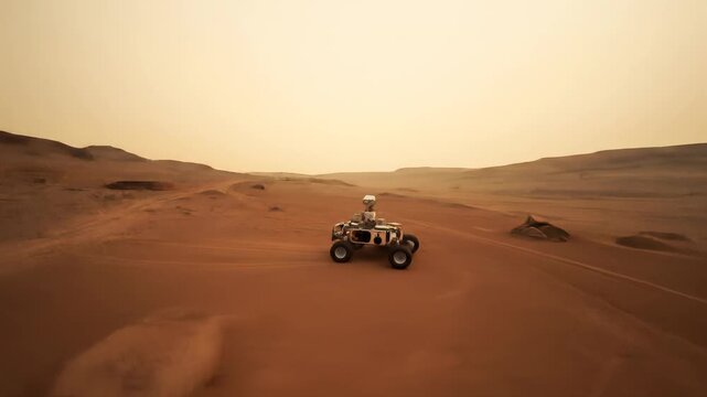 Exploration on the surface of a faraway planet with remote controlled vehicle